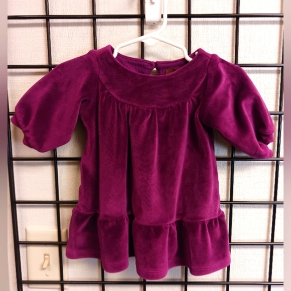 Tea Collection, Purple Velour Dress, 3-6 Mths. - Picture 1 of 5